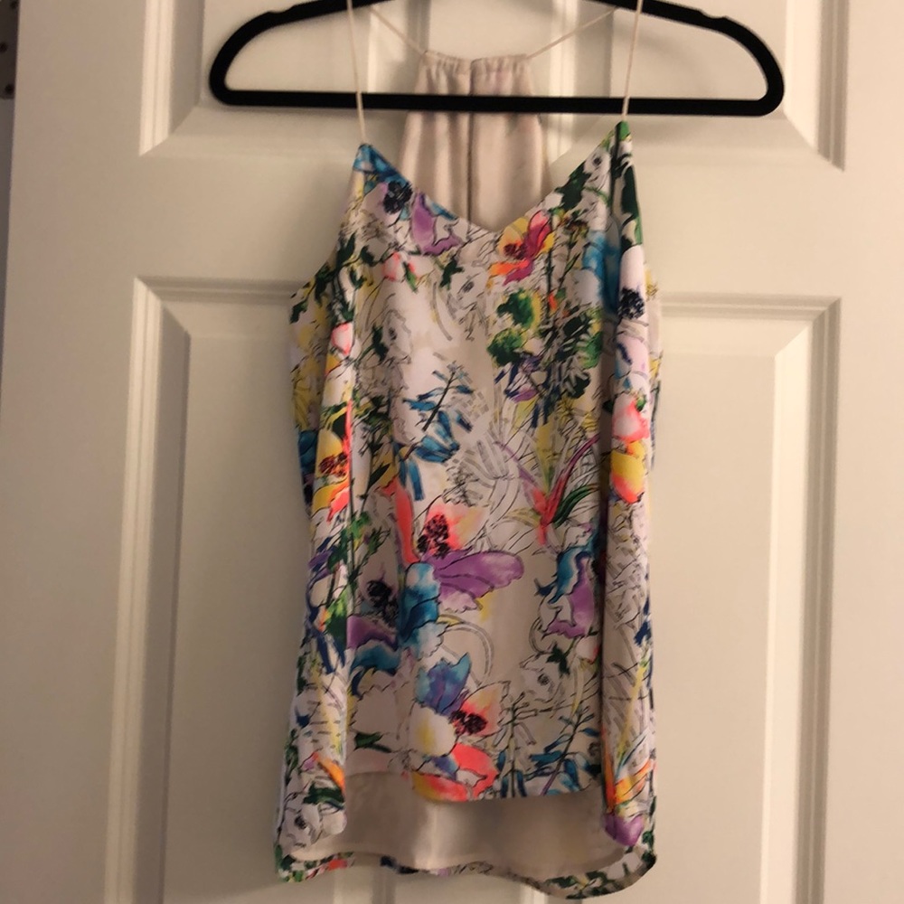 Express floral racer-back tank